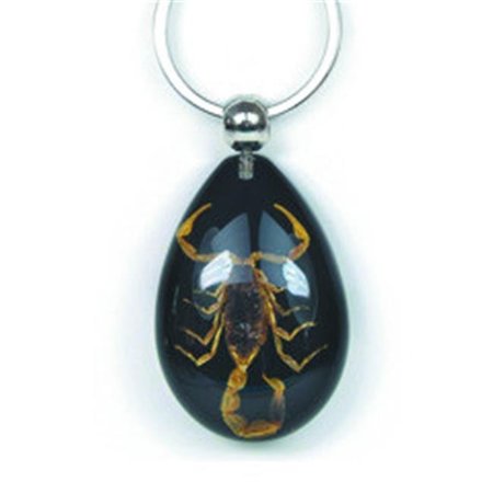 ED SPELDY EAST ED SPELDY EAST SK093 Key Chain Gold Scorpion  Water Drop Shape  Black SK093